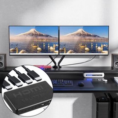 4K HDMI 1080P 2.0 Cable Repeater Mirror Splitter Amplifier HUB Box 3D 1 In 4 Out
