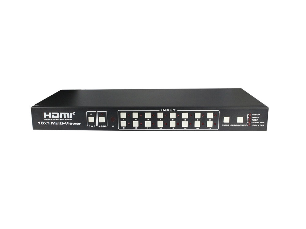 A-NeuVideo ANI-16-MV 16×1 HDMI 1.3 Multi-Viewer with Seamless Switcher