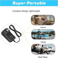 Adapter Input: 100V – 120V AC – 240 VAC 50/60Hz Worldwide Voltage Use Mains