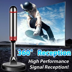 Compact 5.5 in TV Antenna – Strong Magnetic Base & Long Range Reception