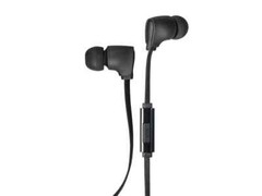Monoprice Premium 35mm Wired Earbuds Headphones – Black With In Line Microphone