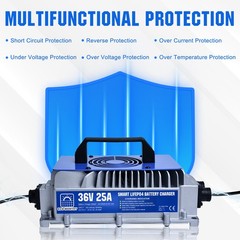 ECO-WORTHY 36V 50AH Lithium Golf Carts Lifepo4 Battery with 36V 25A Charge