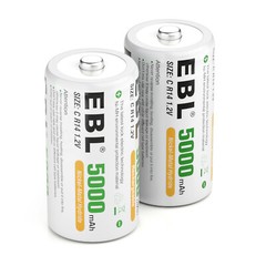 Lot D C Cell Size Rechargeable Batteries High Capacity NiMH /LCD Battery Charger