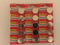 100 Batteries-Panasonic CR2025 DL2025 ECR2025 3V Lithium Coin Battery Exp-2031