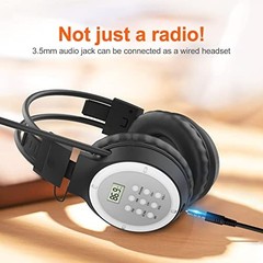 AM FM Radio Headphones Personal Portable Radio Headset am/fm Digital with Bes..