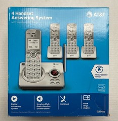 AT&T 4 Handset Cordless Phone Answering System EL52429 Extra Large Display