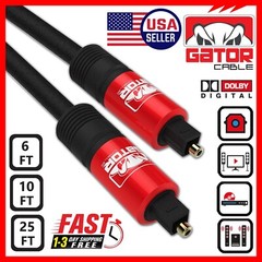 Toslink Optical Cable Digital Audio Sound Fiber Optic SPDIF Cord Wire Dolby DTS