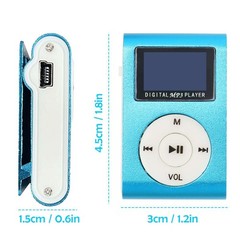Clip On MP3 Music Player With Digital LCD Screen Mini Clip Support 32GB Micro SD