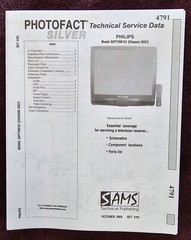 Sams Photofact 4791 Service Manual for Philips 32PT70B101 (Chassis 32G7)