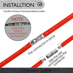50 Butt Crimp Connector Uninsulated 22-18 GA gauge AWG Terminal Splice Car Radio
