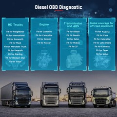 Commercial Truck Scan Tool DPF Regen Heavy Duty Truck Scanner OBD2 Code Reader