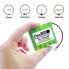Home Alarm system 3507/6 6V 700mAh Ni-MH Battery for Hyper Skidding RC Stunt Toy