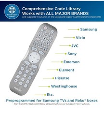 Philips Elite Plus•8 Device Audio/Video Bluetooth Programmable Universal Remote.