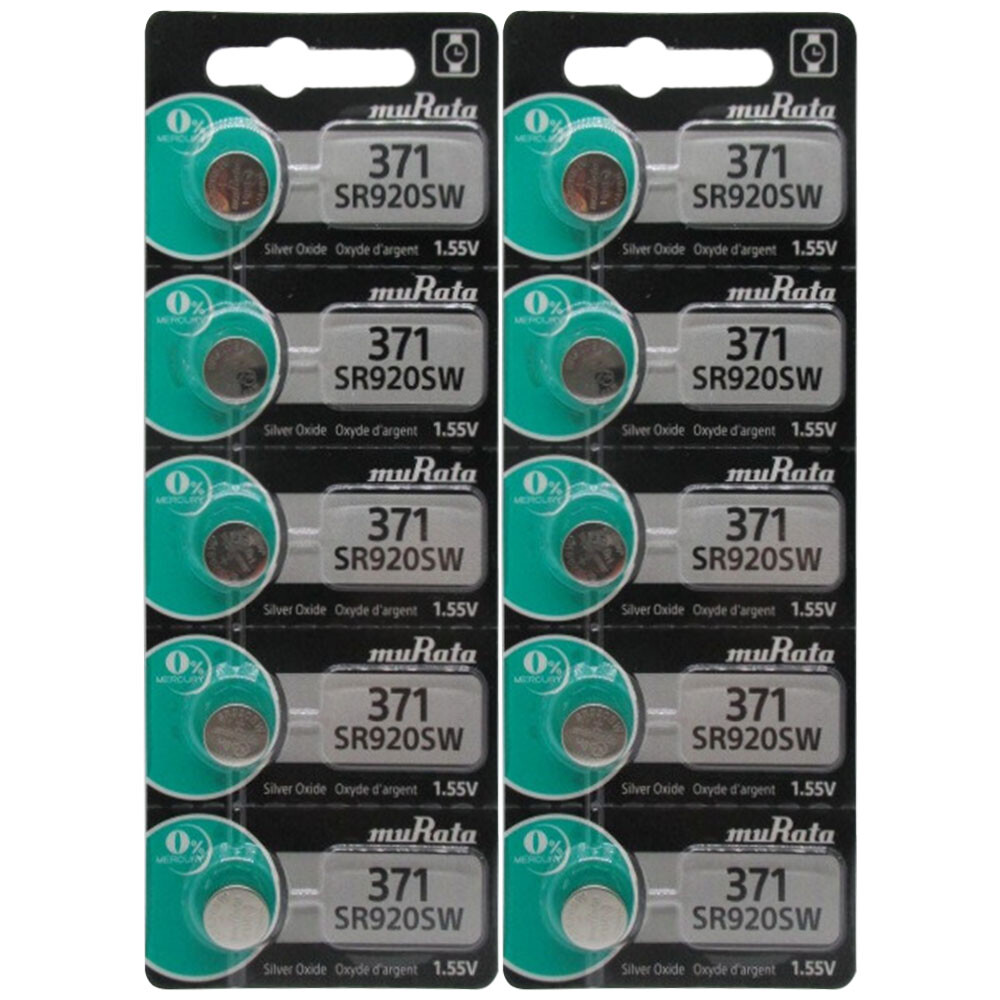 10 Murata Silver Oxide SR920SW SR920W SR920 1.55V Battery Replaces Sony