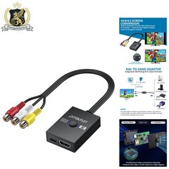 Plug and Play RCA to HDMI Converter with Aspect Ratio Switch for Retro Consoles