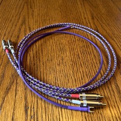 4 Ft Audiophile Turntable Phono RCA Cables w/Ground Low Capacitance pro ject