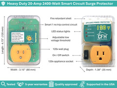 ⚡ Heavy Duty 20-Amp 2400-Watt Appliance Surge Protector Smart Plug with outlet s