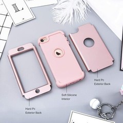 For iPod Touch 6th & 7th Gen – Hard & Soft Hybrid Shockproof Armor Case Cover