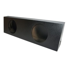 Universal Regular Standard Truck Cab Dual 12″ Sub Box Enclosure – Rhino Coated