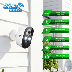 Battery-Powered 1080p Wireless Security Camera with Two-Way Talk & Night Vision