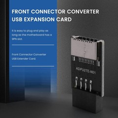 Converter USB3.2 TYPE-E Motherboard USB2.0 9Pin to TYPE-C A-KEY Front Connector