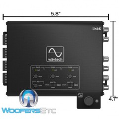 OPEN BOX WAVTECH LINK6 6CHANNEL LINE OUTPUT CONVERTER 6-IN 6-OUT SIGNAL SUMMING