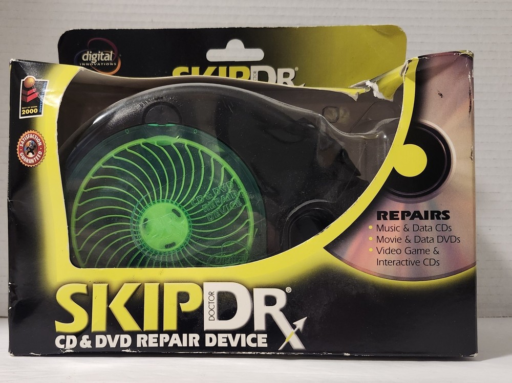 Rare SkipDr Skip Dr Doctor CD & DVD Repair Device Digital Innovations Dated 2001
