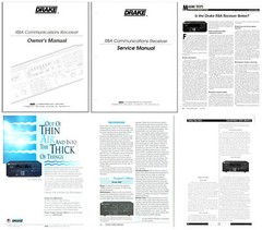 DRAKE R8A INSTRUCTION + SERVICE MANUALS + REVIEWS + COLOR AD + BROCHURE