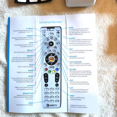 DIRECTV RC66RX / LOT OF 2 IR/RF UNIVERSAL REMOTE CONTROLS / BATTERIES INCLUDED!