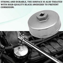 Oil Filter Wrench, Heavy Duty 74mm 14 Flutes Oil Filter Cap Wrenches Removal Too