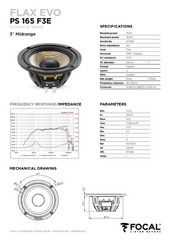Focal PS165F3E – 6.5″ (16,5 CM) 3-Way Component Speaker Set FLAX EVO Series