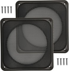 Speaker Subwoofer Guard Protector Square 4 inch ABS Plastic Metal Mesh 2Pcs
