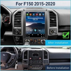 12.1” Android GPS CarPlay For FORD F150 2015-2020 Car Radio Stereo Tesla Style
