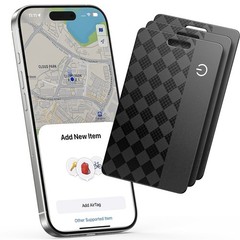Wallet Tracker, MFi Certified for IOS, Ultra-Thin IP68 Anti-Loss Locator for iOS