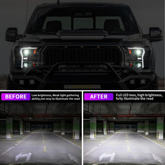 2015-2017 F150 2017-2020 Raptor Projector Headlight Pair–Compatible
