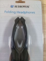 Audiovox Folding Headphones Compact Adjustable Headband New