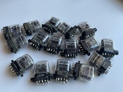 6X IN-12A/B NIXIE TUBES USED +6X SOCKETS Brown &Black USED TESTED