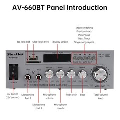 800W 2.1CH Bluetooth Stereo Hifi Car Home Audio Car Amplifier AMP Sound Speaker✅