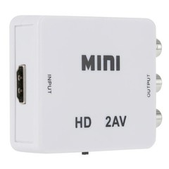 HDMI-compatible To AV RCA Converter Box Adapter HDTV to AV/CVSB L/R Video Full