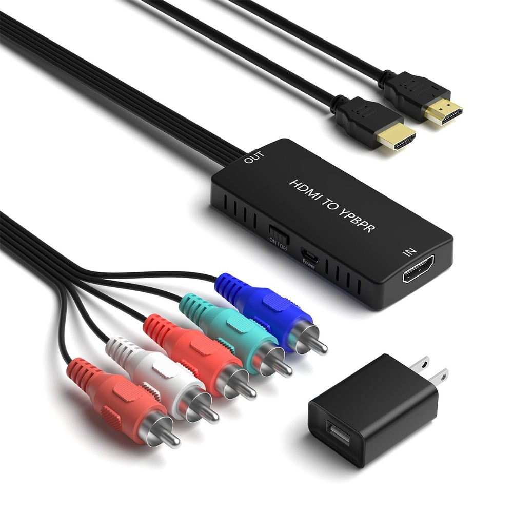 HDMI to Component Converter, HDMI to YPbPr Adapter Support 1080P/720p , VCD, …