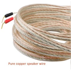 RCA to Banana Pin Plug Speaker Wire,HiFi OFC Speaker Audio Cable Gold Plated …