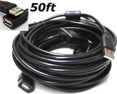 USB 2.0 Type A Male to Female Extension Signal Booster Cable Cord 25FT 50 FT