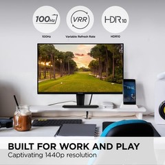 ViewSonic VS2725-2K 27 Inch 1440p Monitor, IPS Display with 100Hz for Smooth …