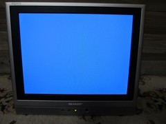 Sharp AQUOS LIQUID CRYSTAL TV  LC-13S1U-S Retro Gaming 13″ 4:3 Ratio W/ Power