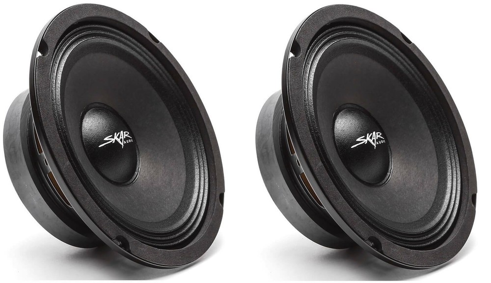 (2) NEW SKAR AUDIO FSX65-8 6.5-INCH 8 OHM 300W MAX CAR PRO AUDIO SPEAKERS – PAIR