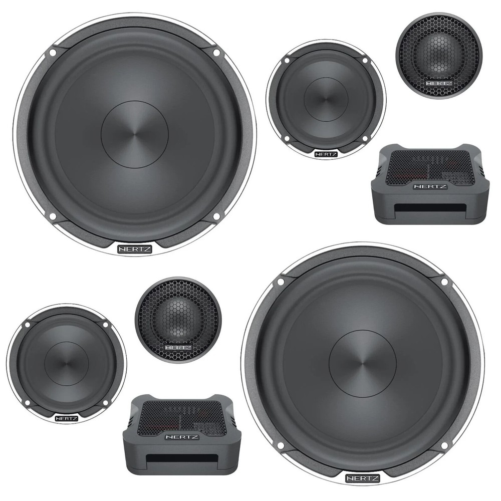 Hertz Mille Pro MPK 163.3 6.5″ 16.5cm Car 3 Way Component Speaker Set 150w RMS