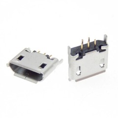 MICRO USB 5pin Female Vertical Seat Jack Direct plug-in Port Power diy Plug