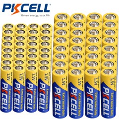 (Combo 100) AA & AAA Batteries Extra Heavy Duty 1.5V PC2400 E92 E91 Zinc-carbon