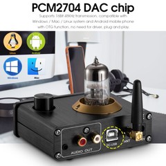 Mini Bluetooth 5.0 Tube Headphone Amplifier USB DAC Stereo Audio Preamp APTX-LL