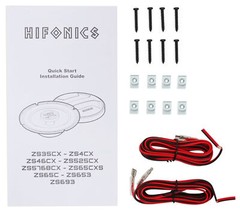 Pair Hifonics Zeus ZS4CX 4 Inch 350 Watt 2 Way Car Audio Coaxial Speakers